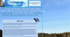 Desktop Screenshot of childsuicide.org